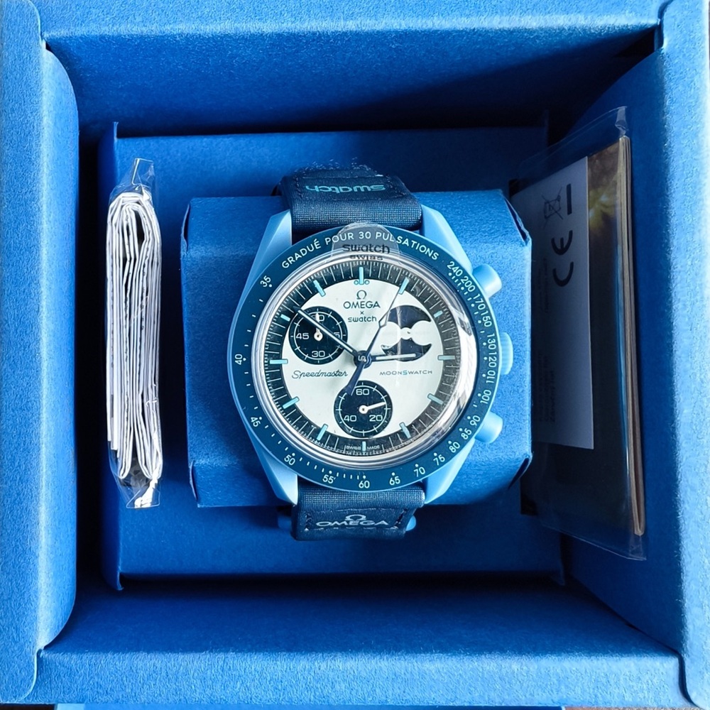 Swatch X Omega Moonswatch Mission To The Super Blue Moonphase Watch - Picture 4 of 5